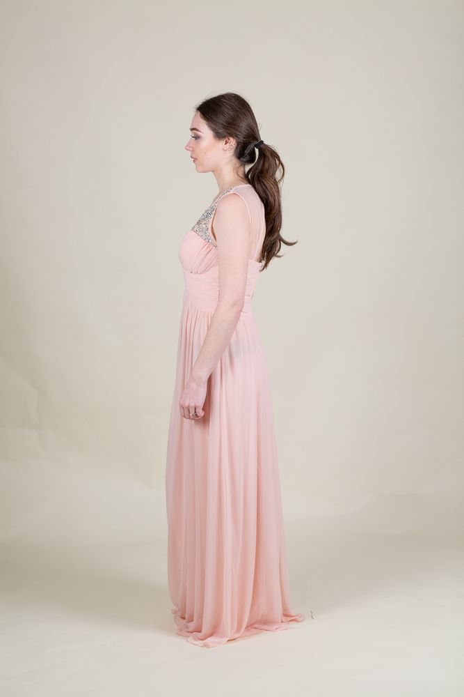 Size 4 Pink Floor Length Maxi on Queenly