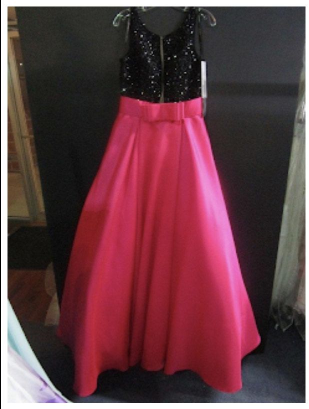 Jovani Size 8 Prom Sheer Hot Pink Ball Gown on Queenly