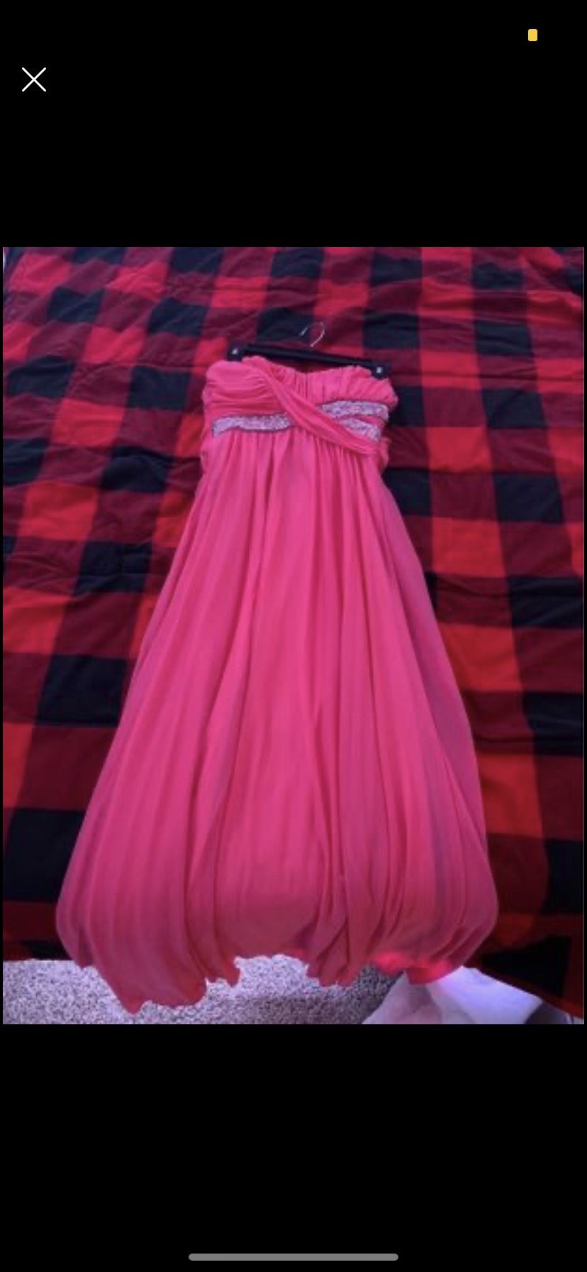 Size 4 Strapless Hot Pink Floor Length Maxi on Queenly