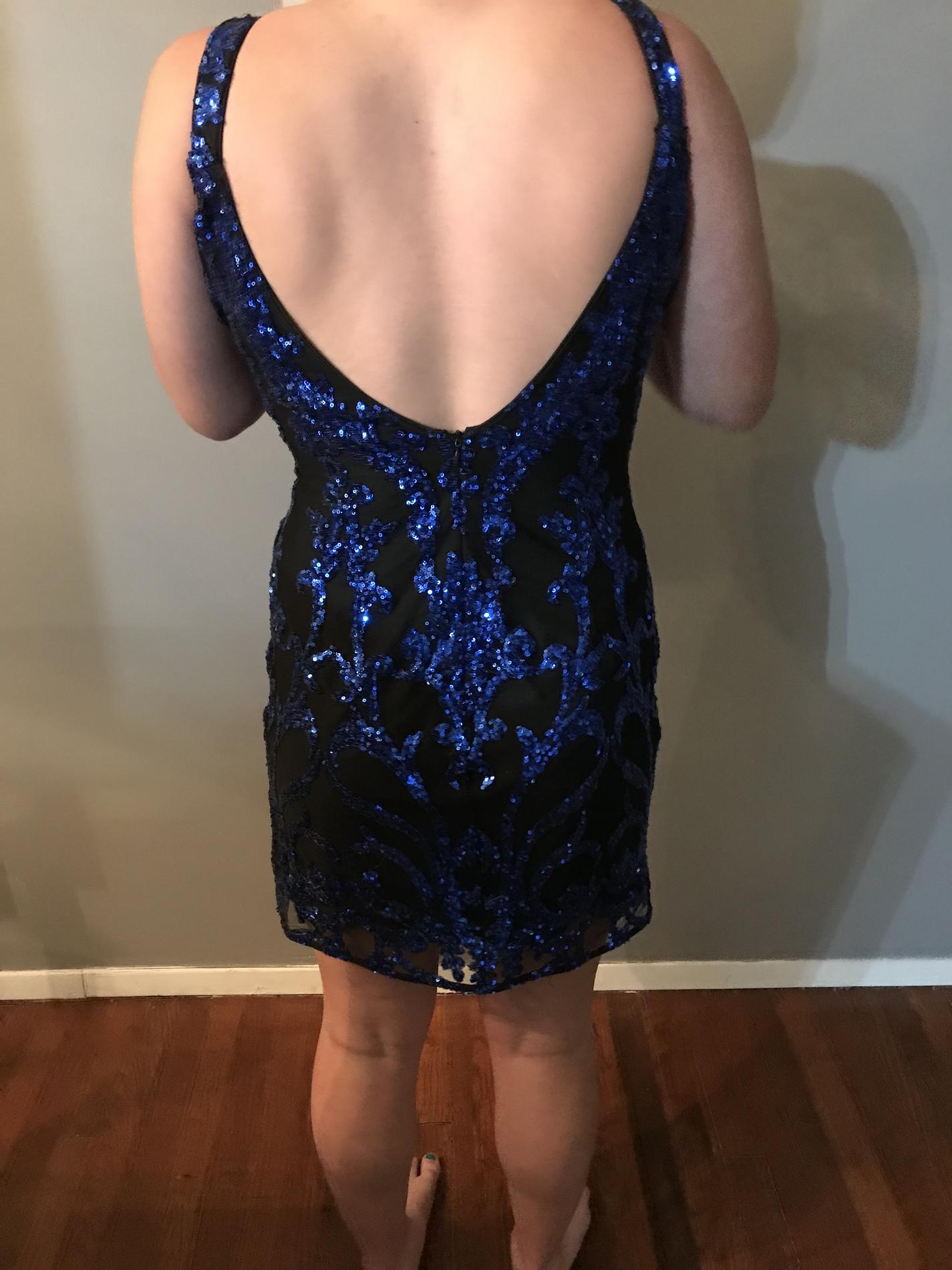 Jovani Size 6 Prom Royal Blue Cocktail Dress on Queenly