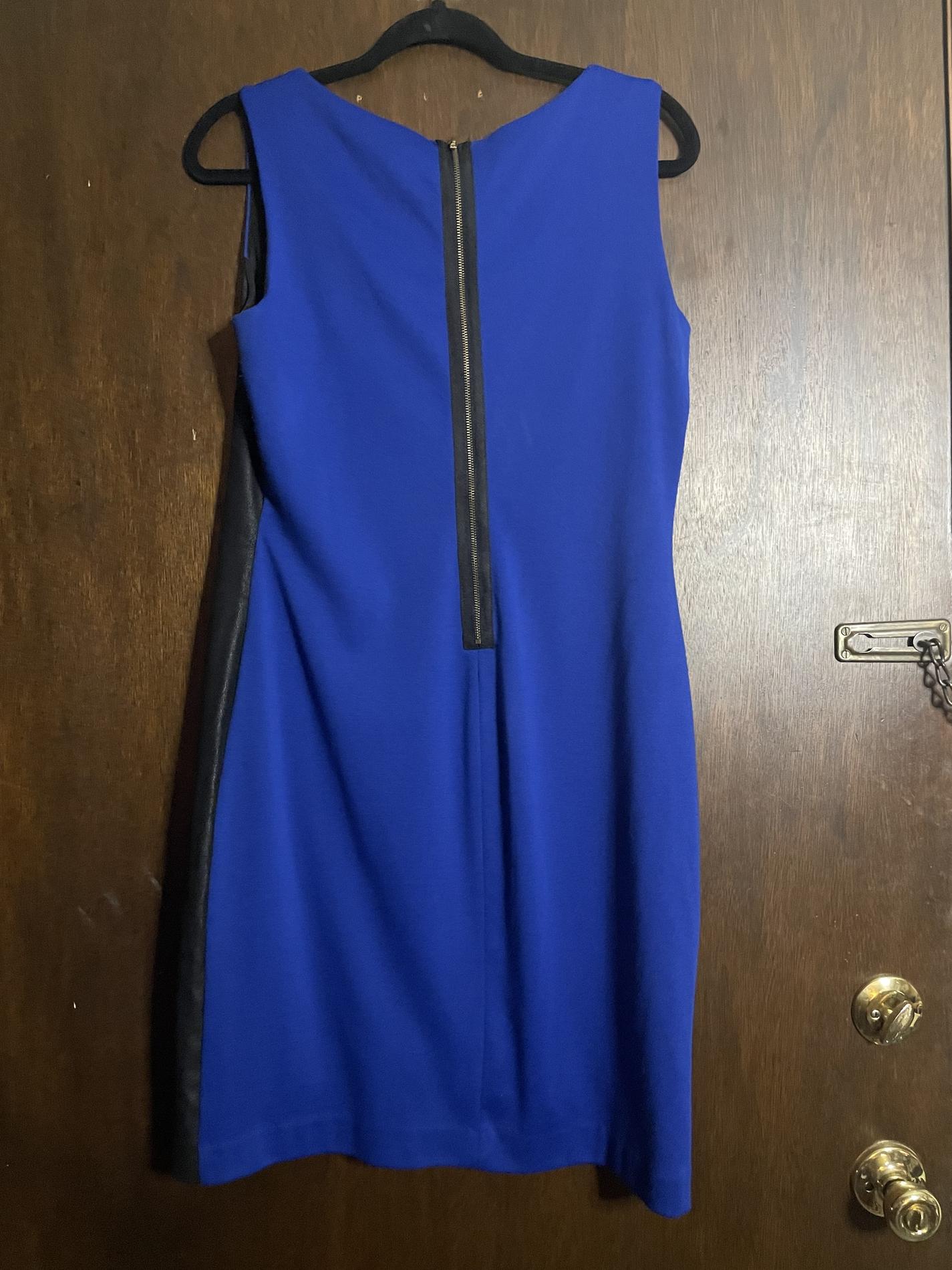 Size 12 Pageant Interview Blazer Blue Cocktail Dress on Queenly