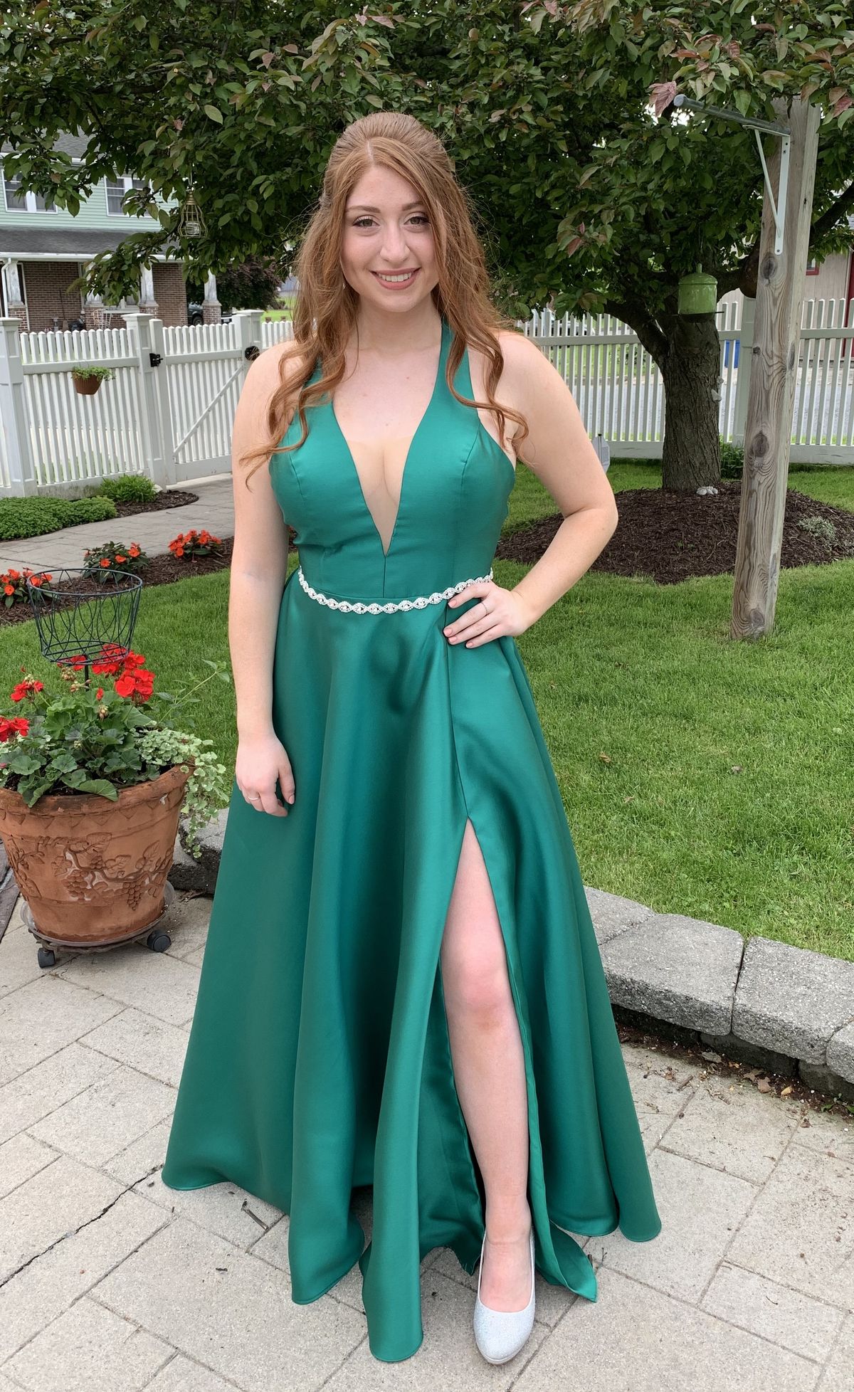Size 10 Emerald Green A-line Dress on Queenly