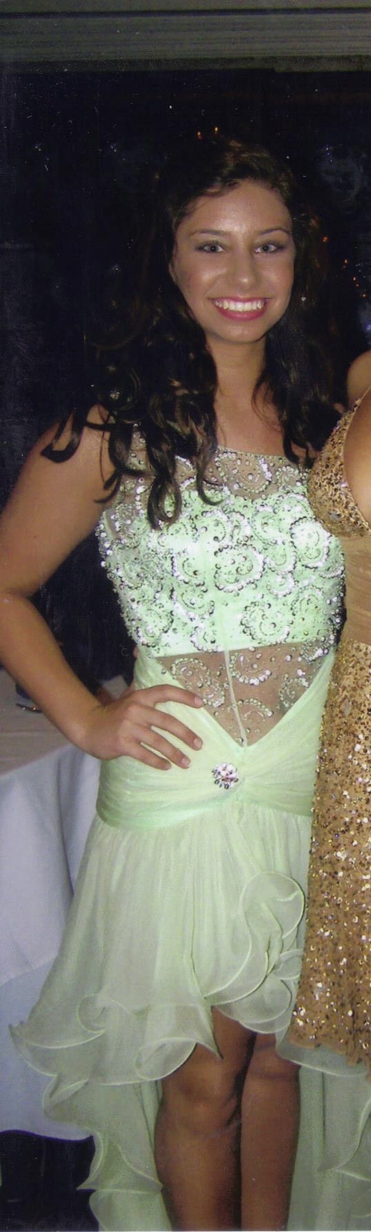 Excite prom Size 2 Prom Strapless Sheer Light Green Cocktail Dress on Queenly