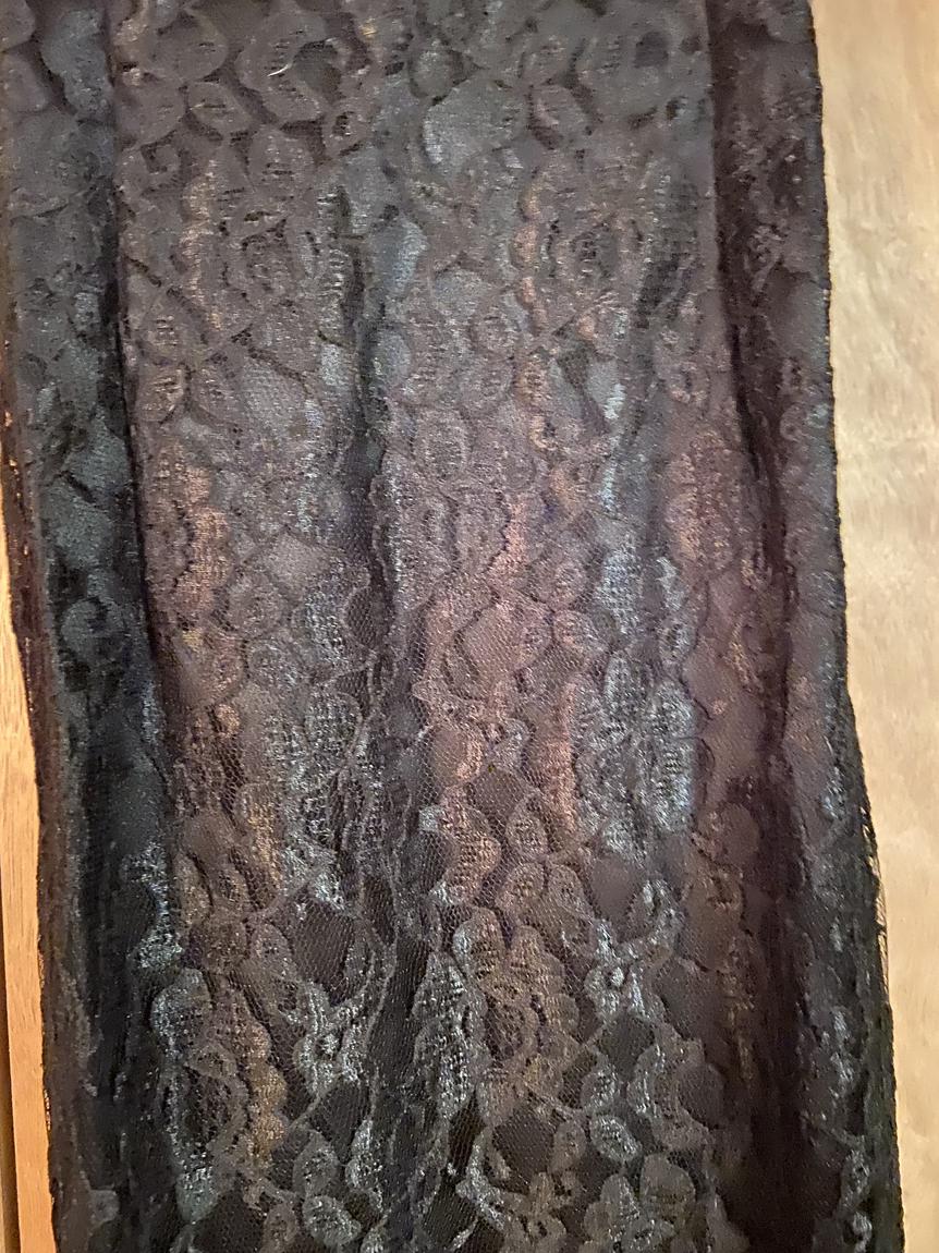 Jessica McClintock Gunne Sax Size 8 Lace Black Floor Length Maxi on Queenly