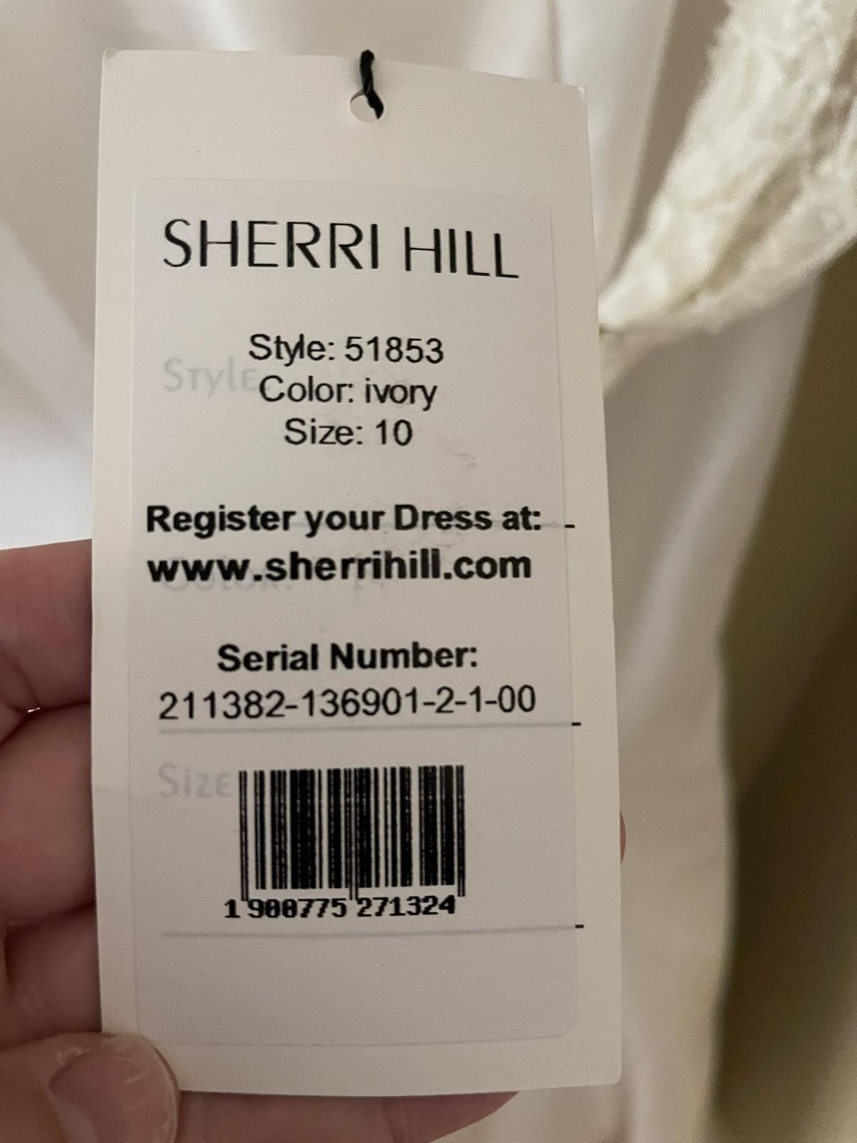 Sherri Hill Size 10 Prom Long Sleeve Sheer White Mermaid Dress on Queenly