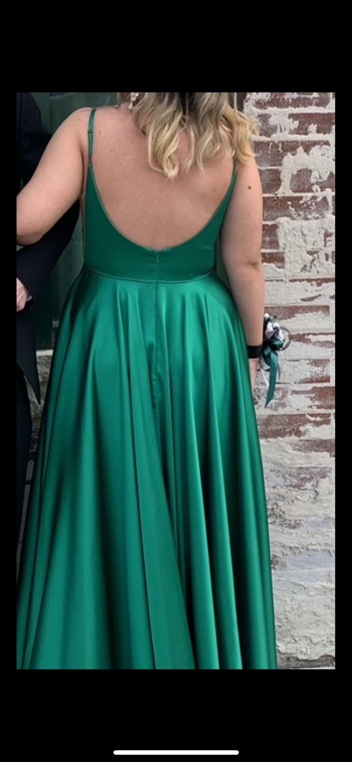 Size 10 Green Floor Length Maxi on Queenly