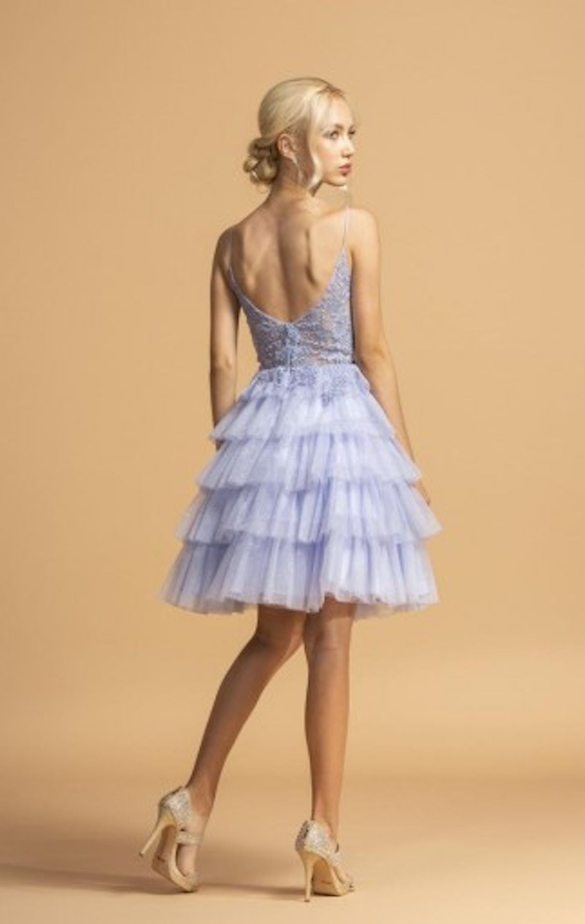 Style CS2308 Aspeed Design Blue Size 10 Cocktail Dress on Queenly