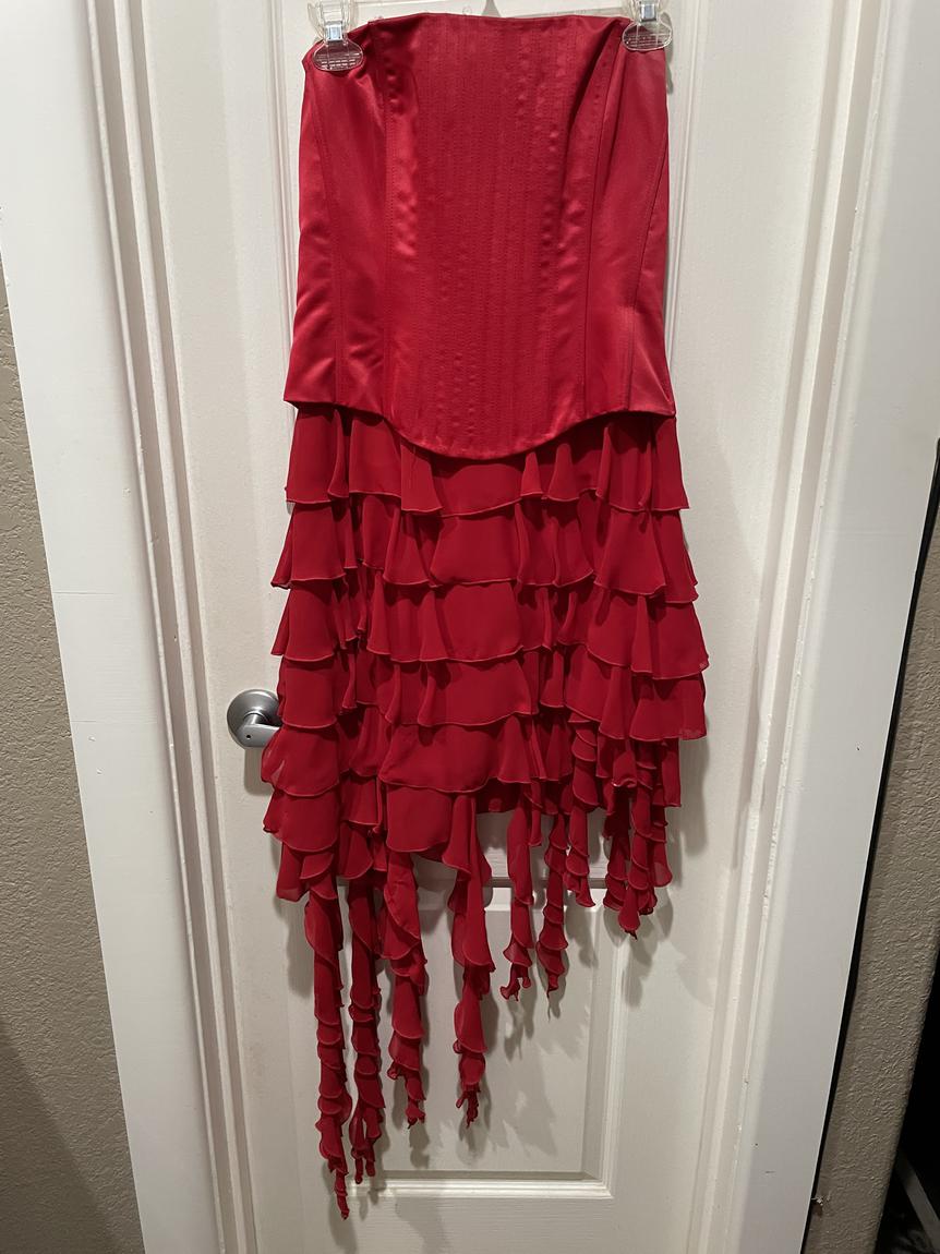 Jessica Mclintock Size 8 Red Cocktail Dress on Queenly