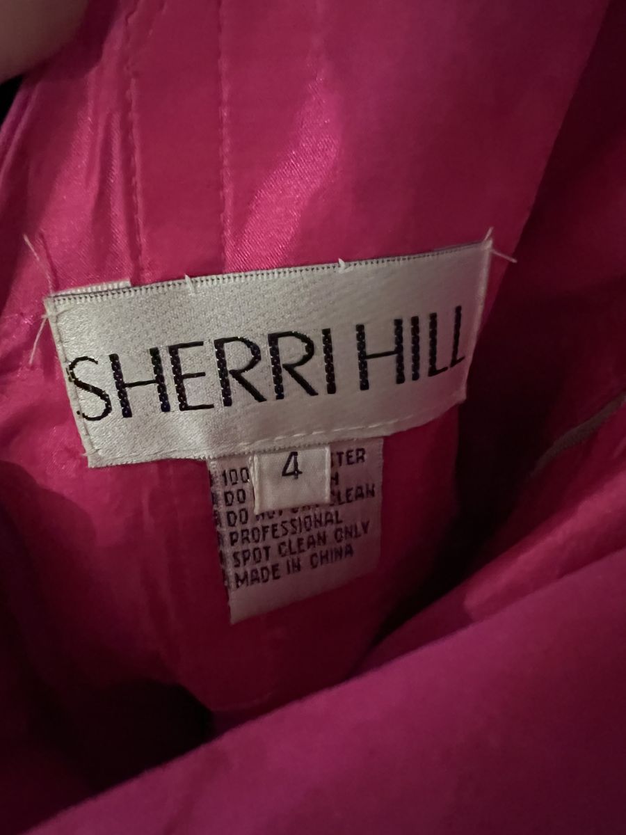 Sherri Hill Size 2 Prom Sequined Hot Pink Floor Length Maxi on Queenly