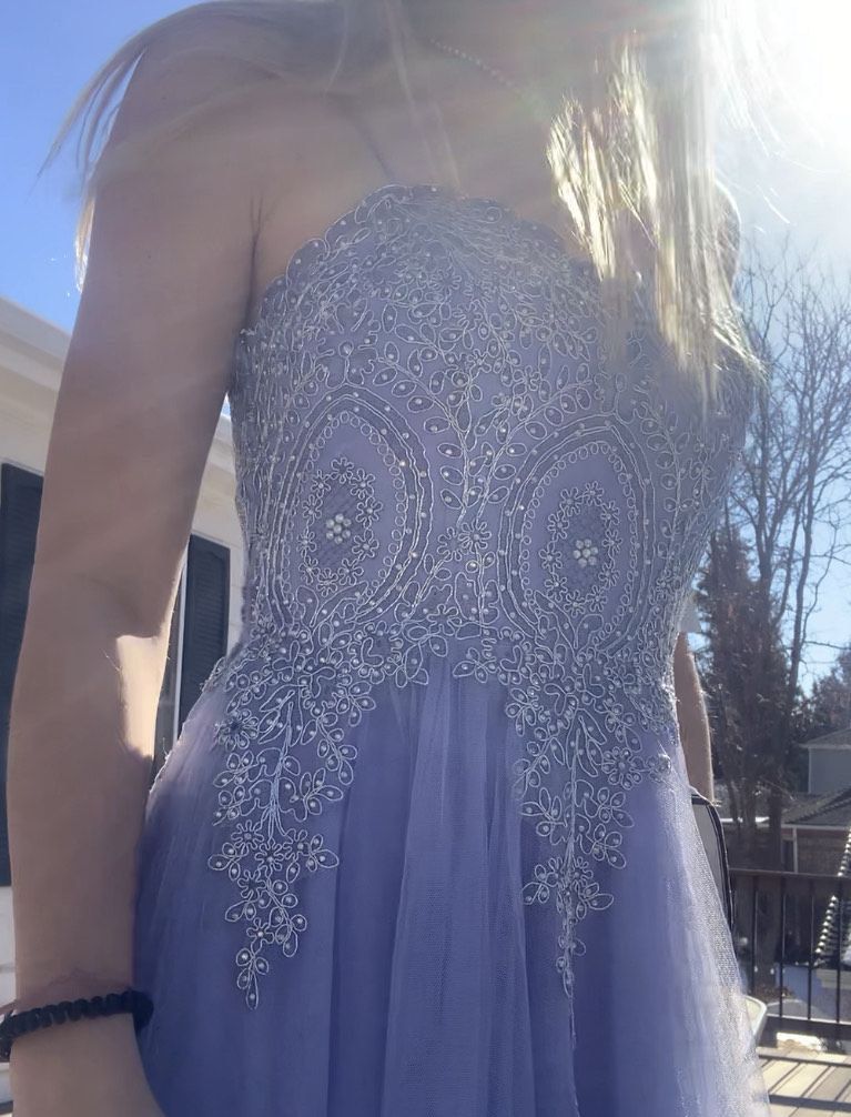 Size 4 Prom Purple Ball Gown on Queenly