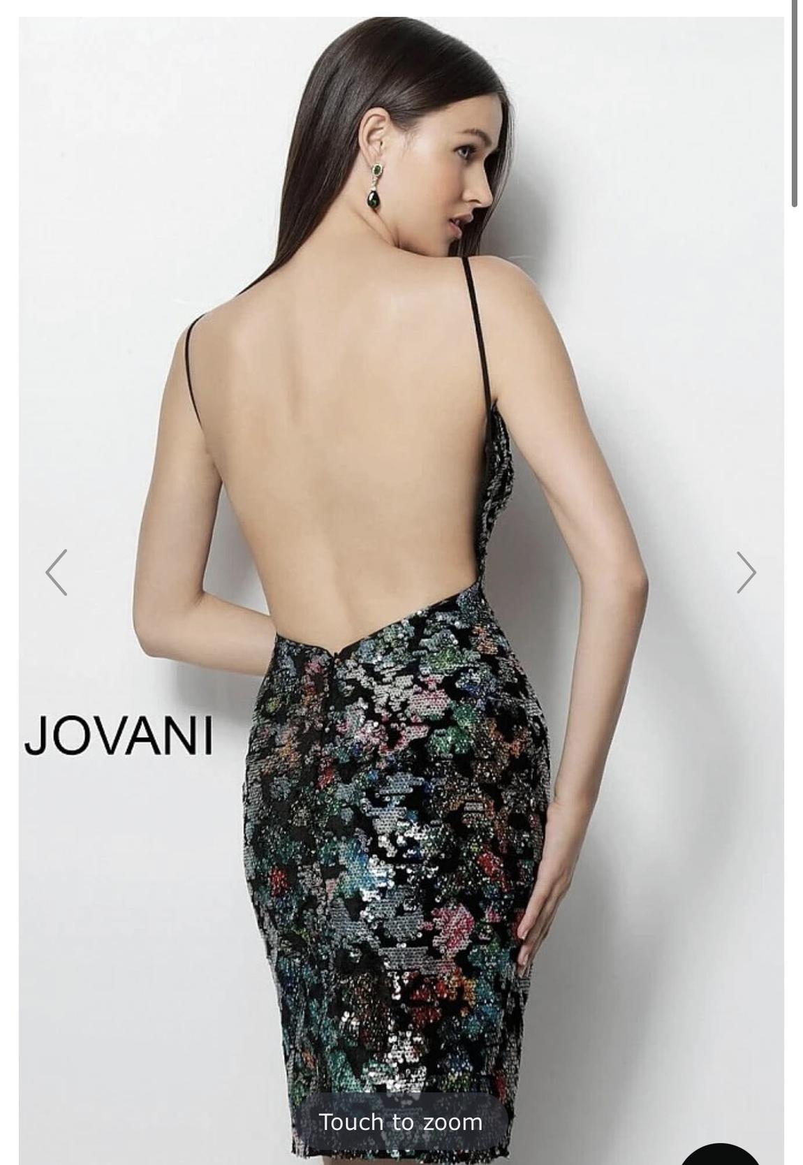 Jovani Plus Size 18 Multicolor Cocktail Dress on Queenly