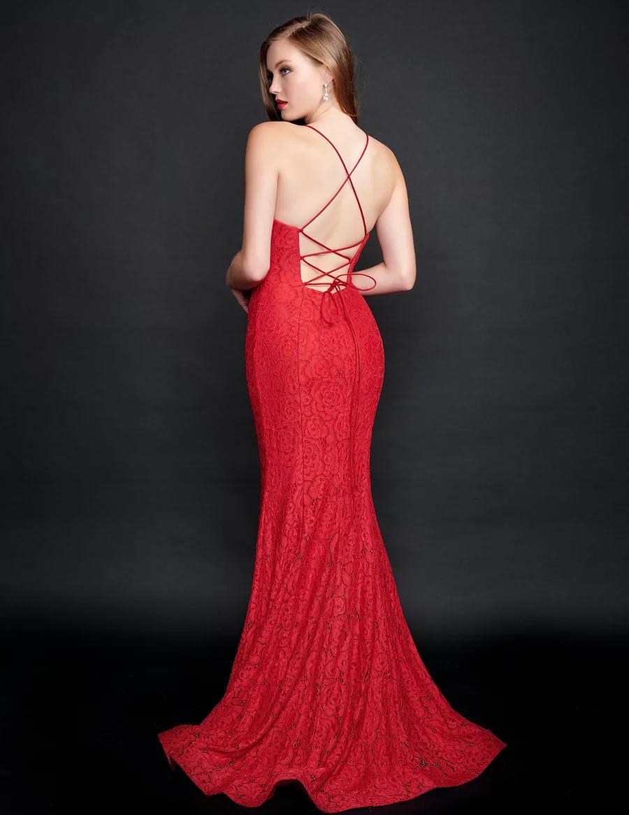 Style 1523 Nina Canacci Size 0 Red Mermaid Dress on Queenly