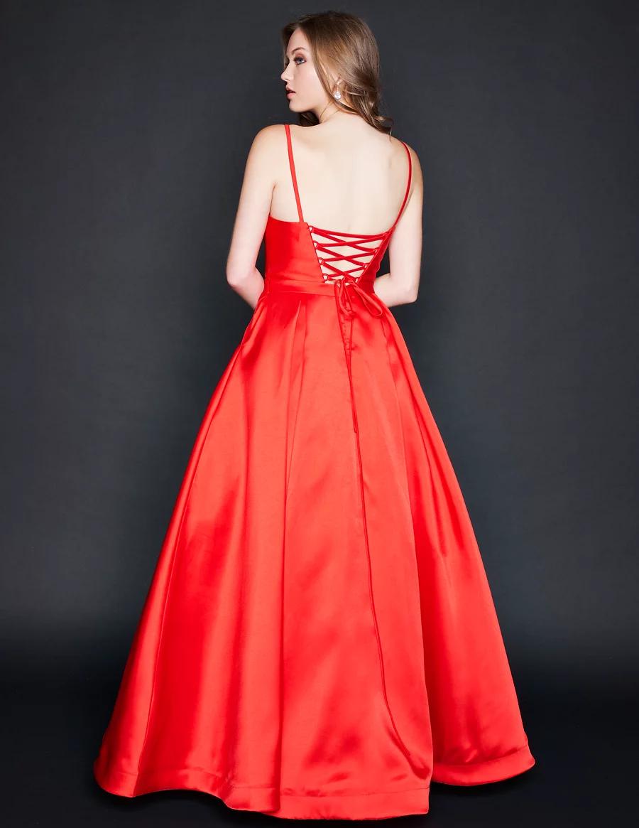 Style 1532 Nina Canacci Size 2 Red Ball Gown on Queenly