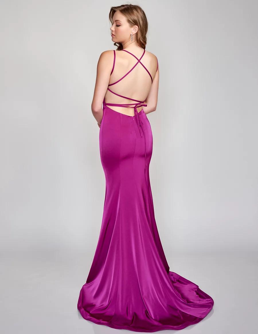 Style 9142 Nina Canacci Size 6 Prom Pink Mermaid Dress on Queenly