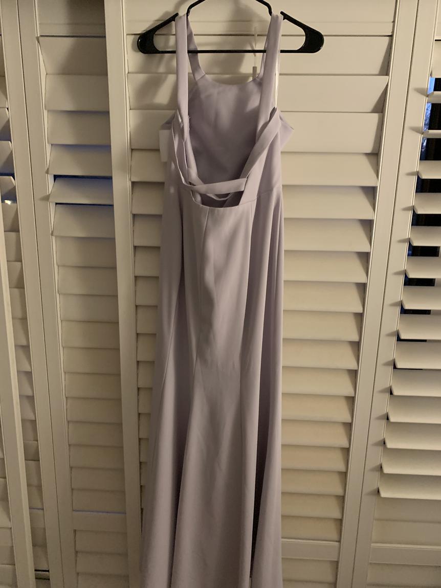 Size 14 Bridesmaid Purple A-line Dress on Queenly