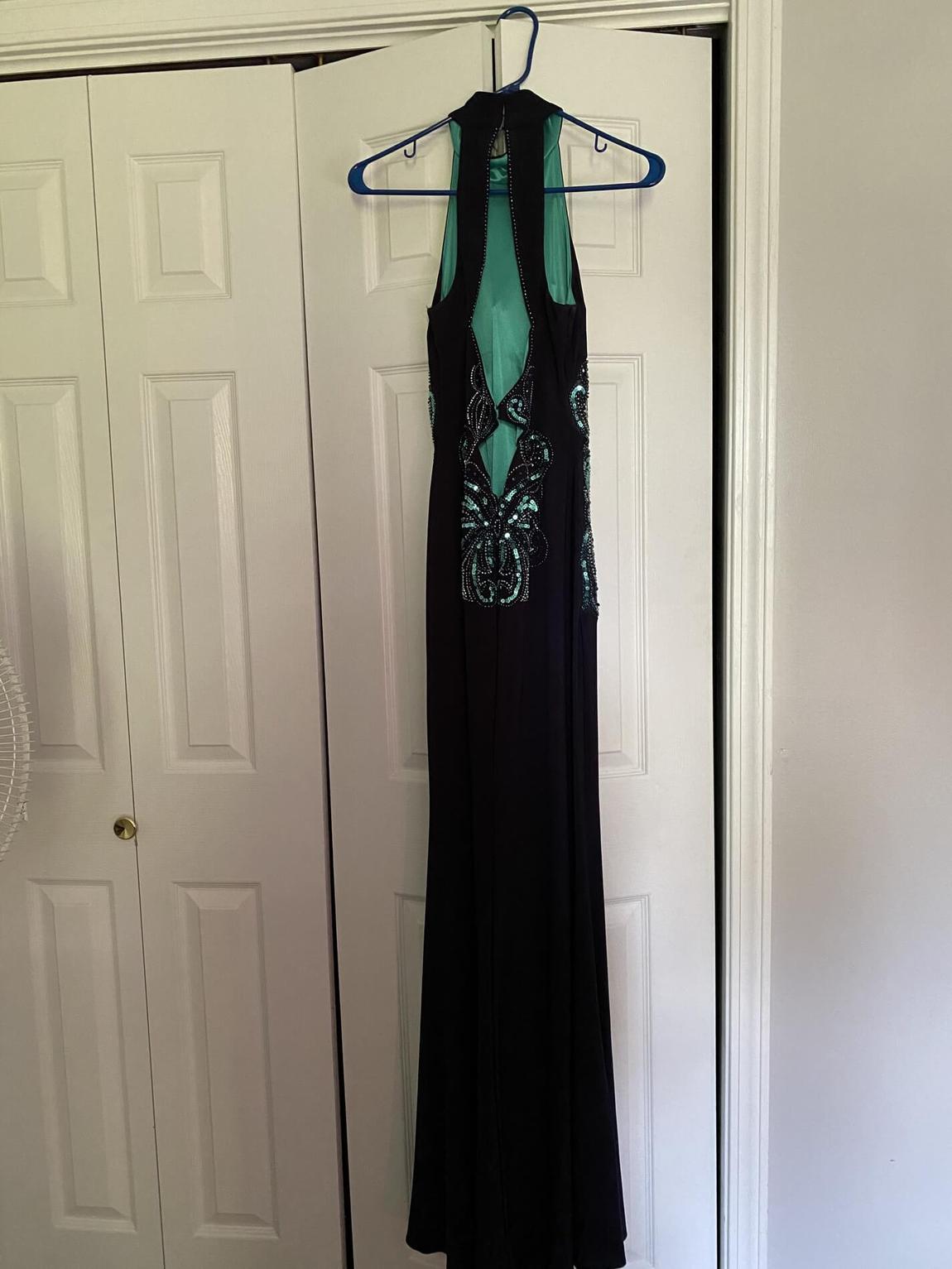 Xscape Size 2 Blue Floor Length Maxi on Queenly