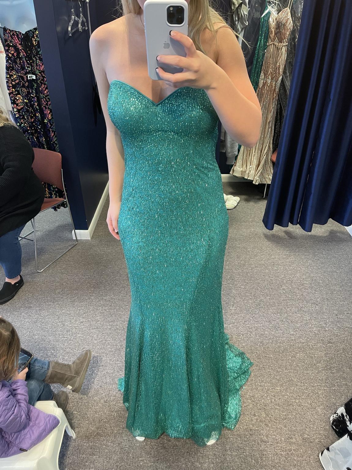 Blush Prom Size 12 Blue Mermaid Dress on Queenly