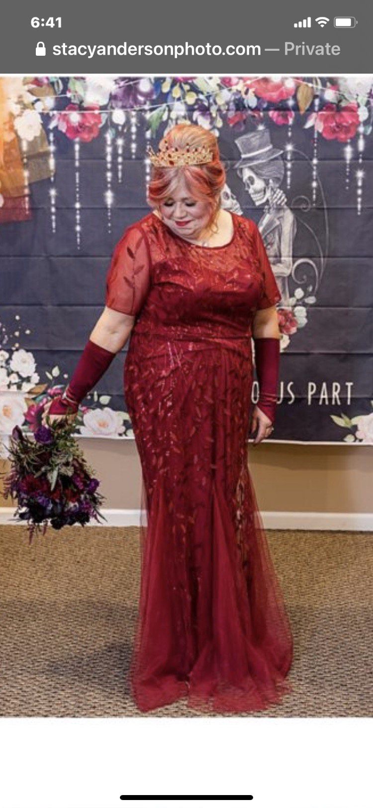 Plus Size 20 Red Mermaid Dress on Queenly