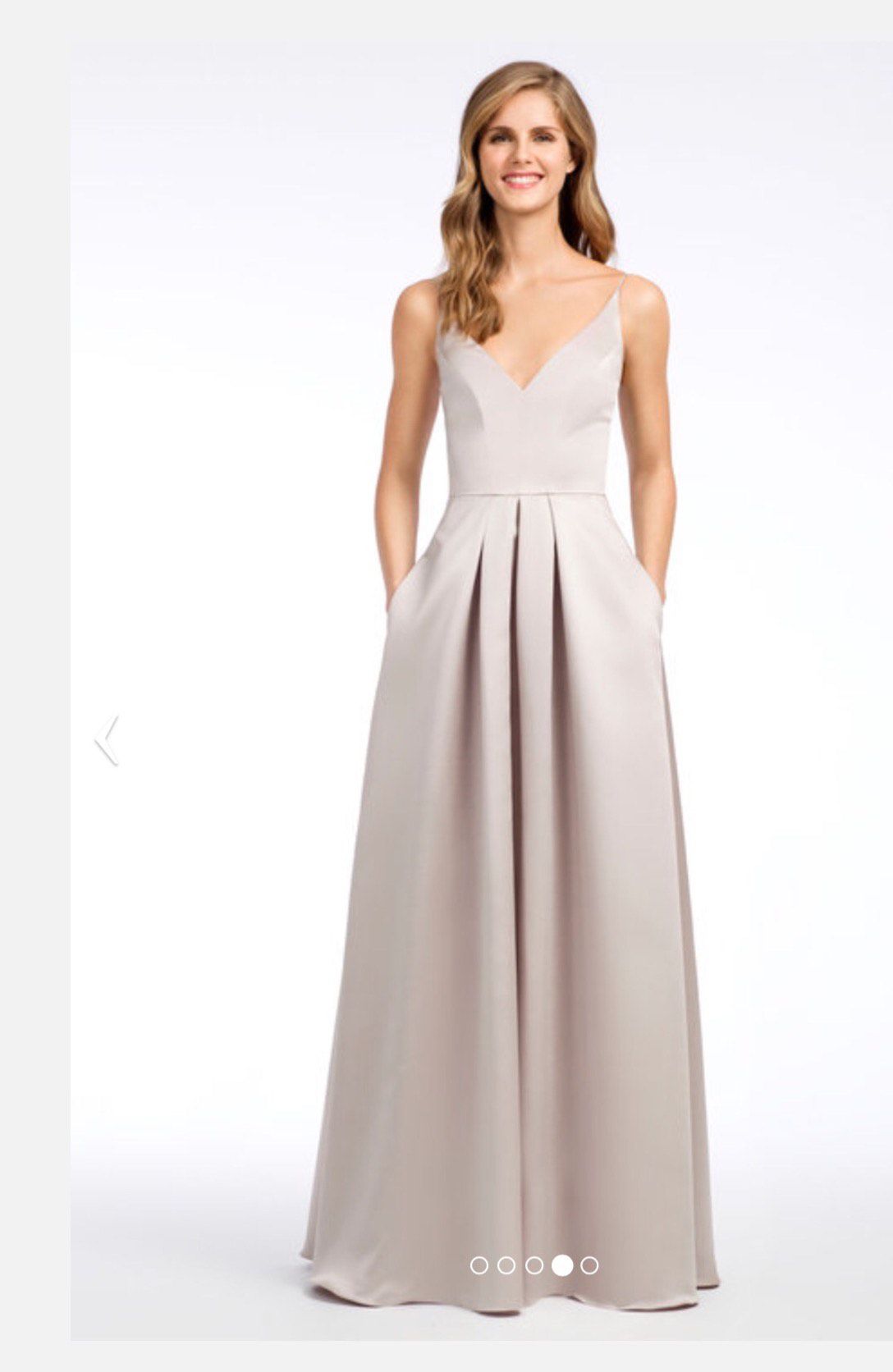 Hayley Page Occasions Size 0 Bridesmaid Nude A-line Dress on Queenly