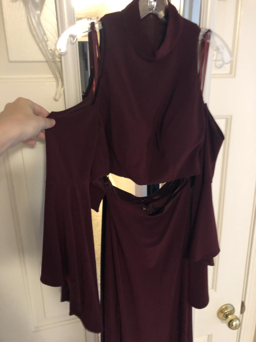 Size 2 Red Side Slit Dress on Queenly