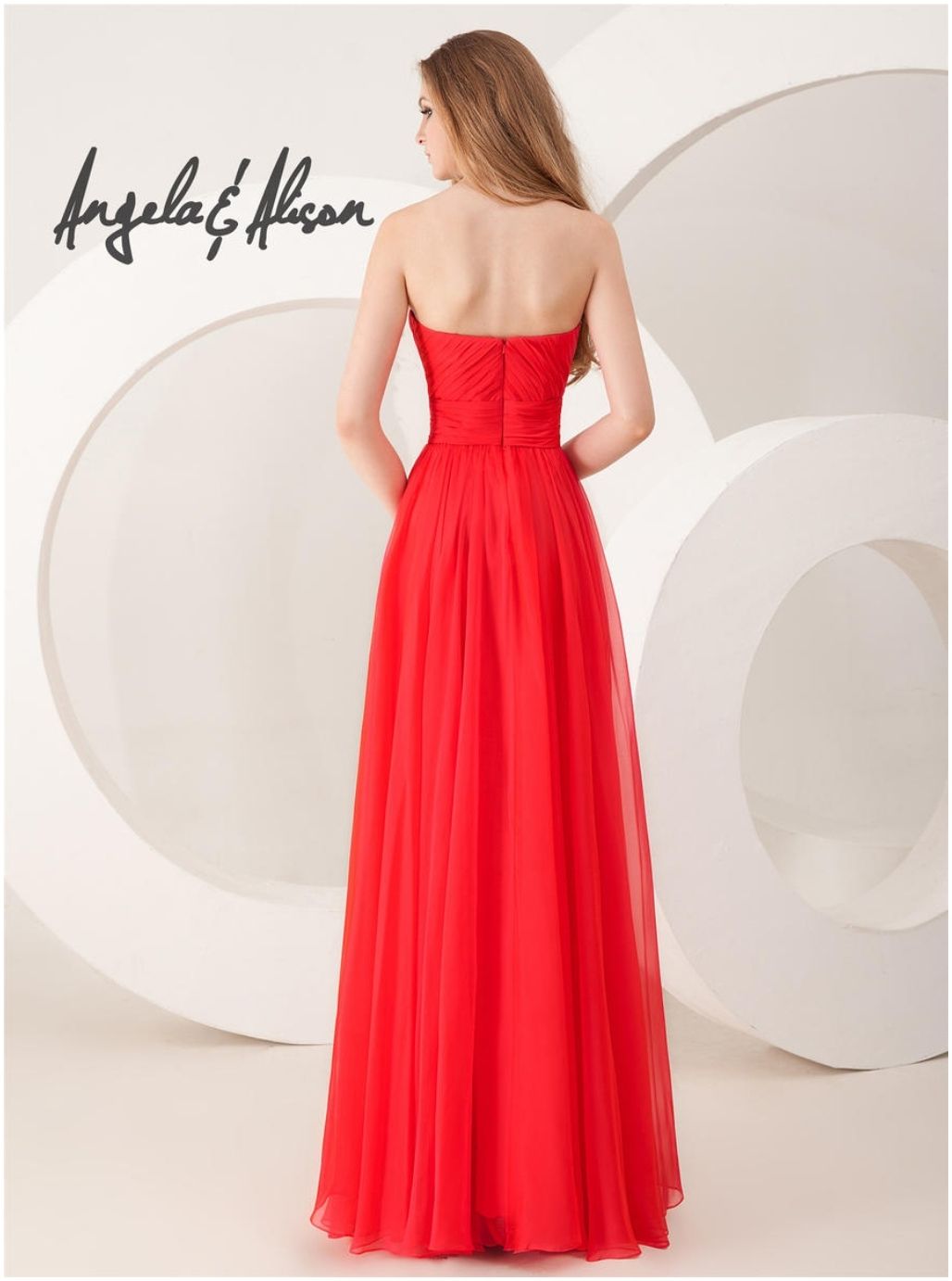 Style 41023 Angela and Alison Size 2 Red A-line Dress on Queenly