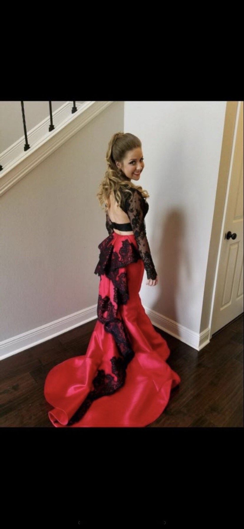 Sherri Hill Size 0 Prom Red Mermaid Dress on Queenly