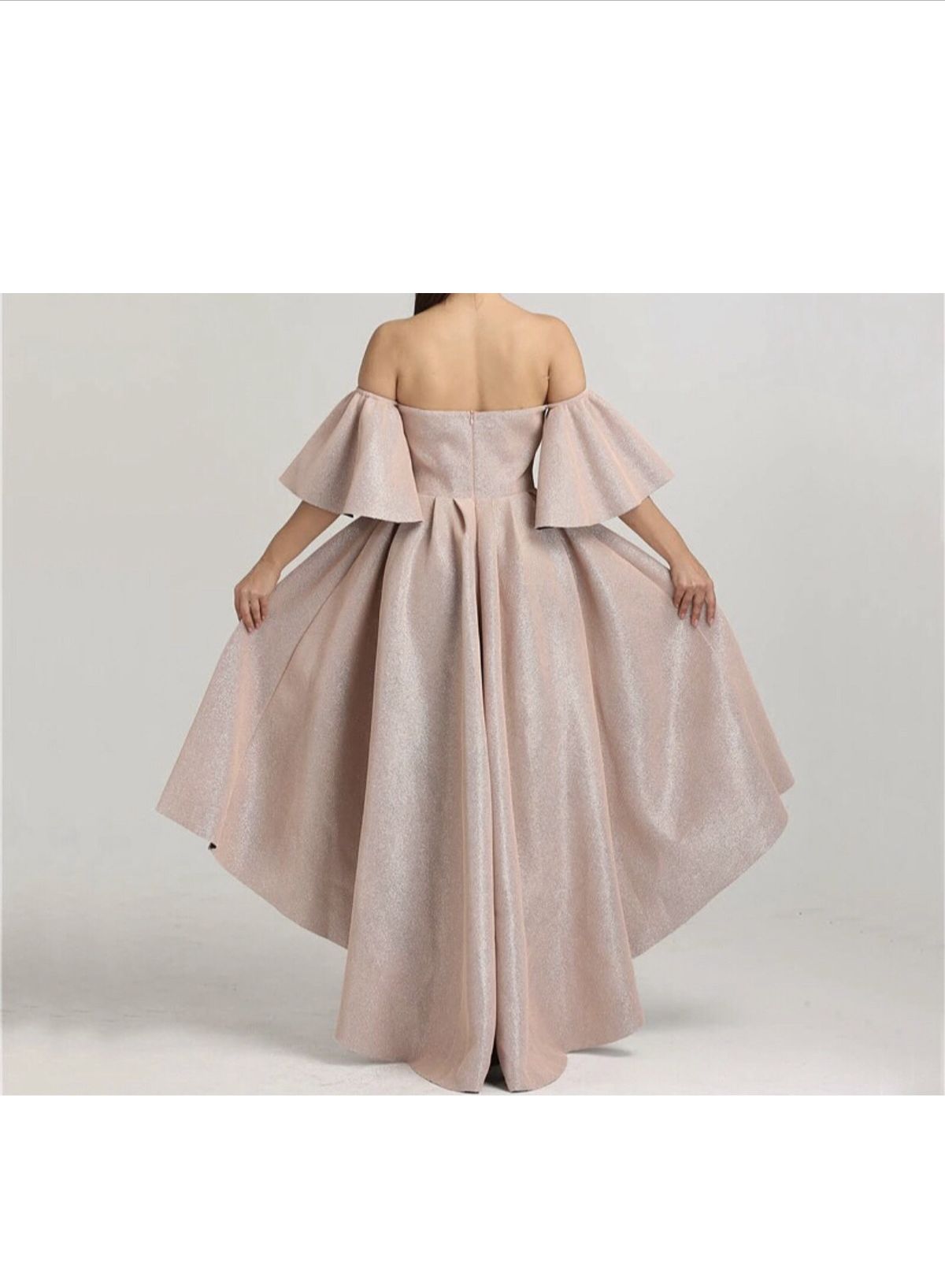 Girls Size 6 Prom Rose Gold Cocktail Dress on Queenly
