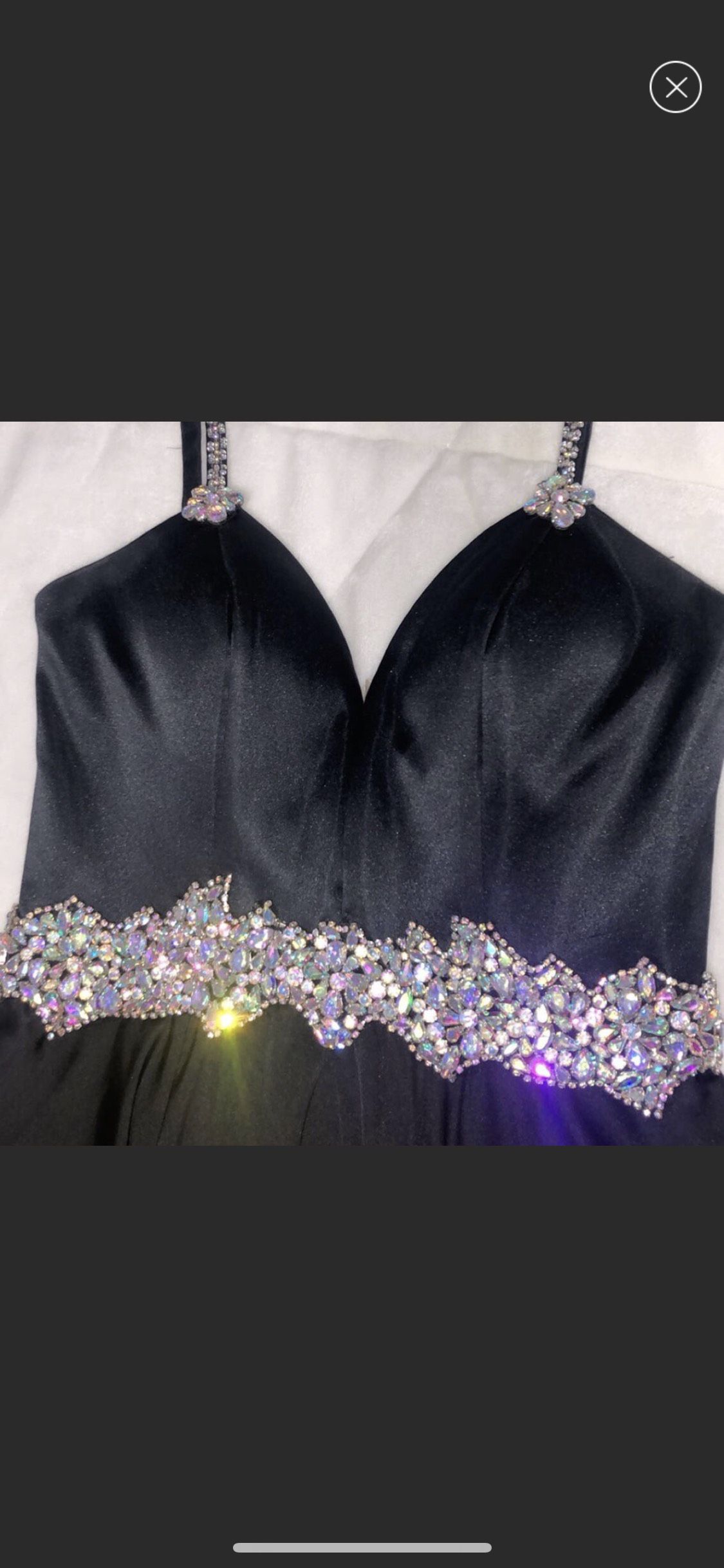 Size 4 Homecoming Black Dress With Train on Queenly