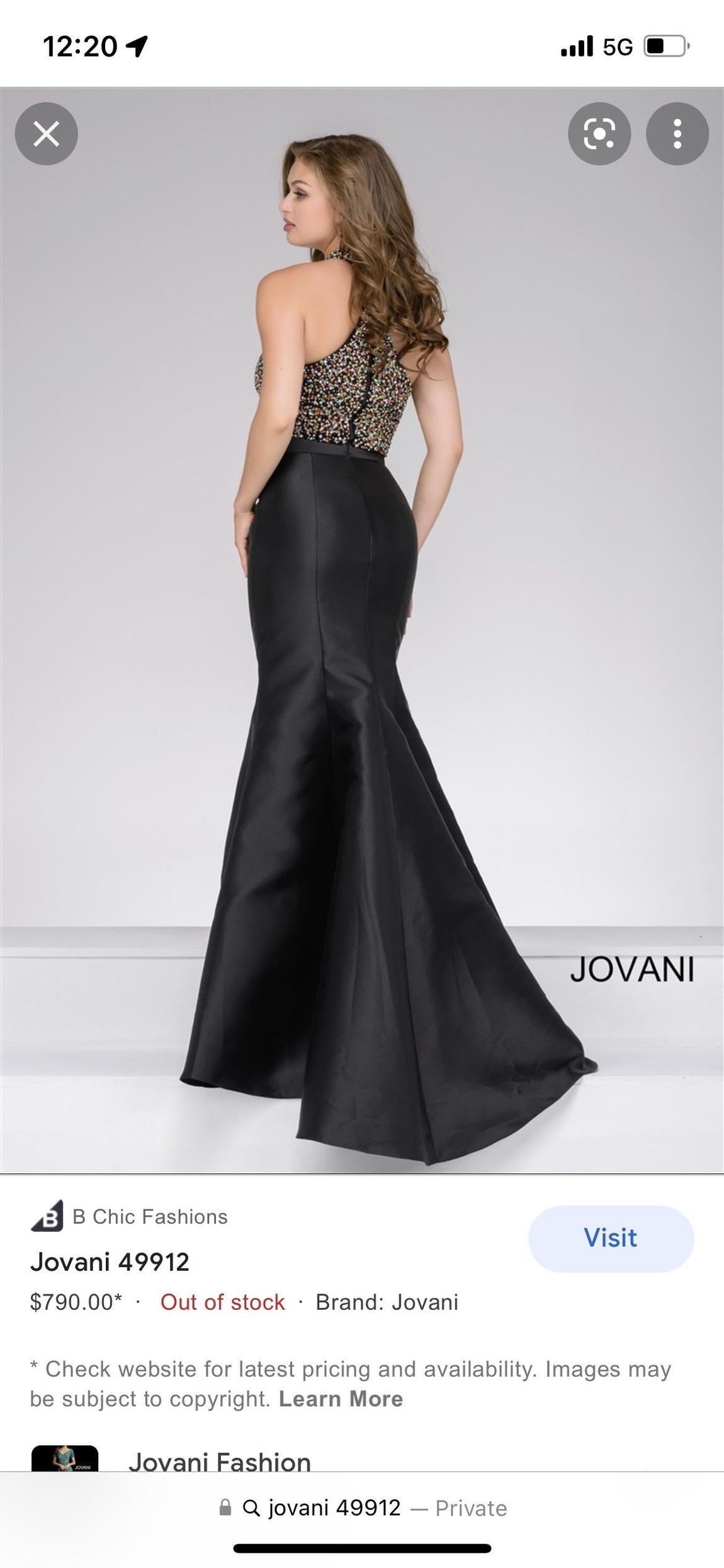 Jovani Size 0 Prom Multicolor Mermaid Dress on Queenly