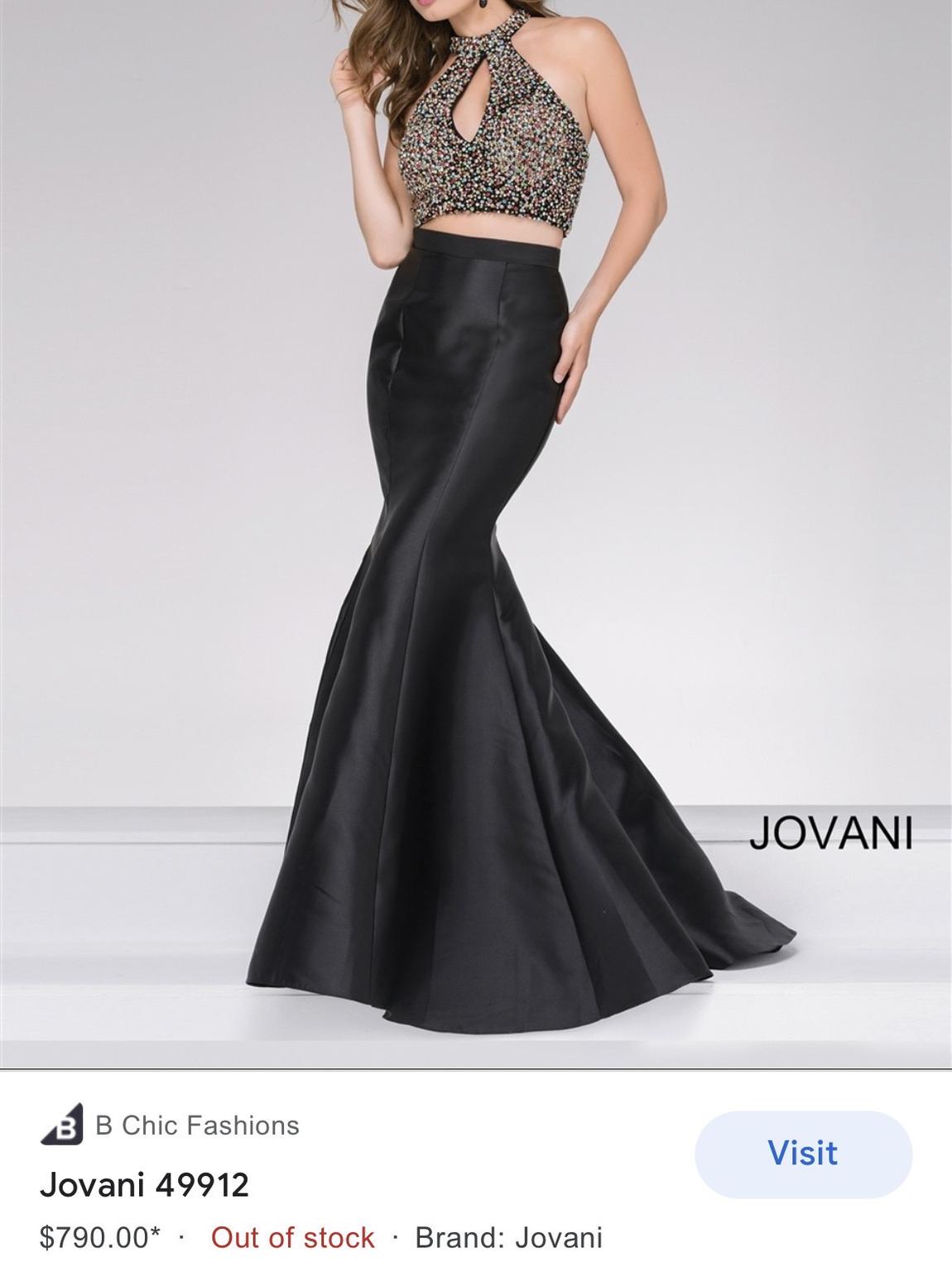 Jovani Size 0 Prom Multicolor Mermaid Dress on Queenly