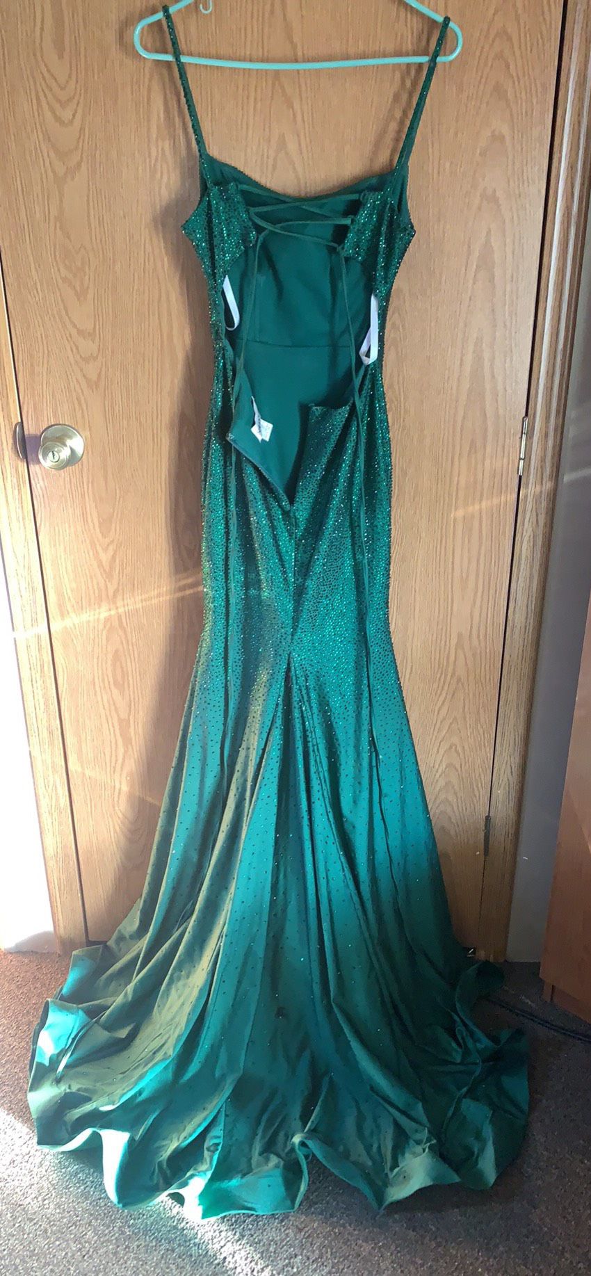 Size 00 Emerald Green Mermaid Dress on Queenly