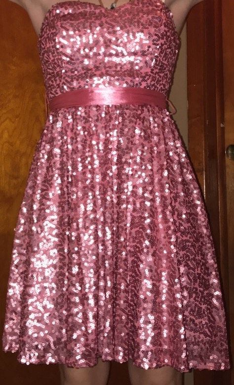 Way in Size 2 Prom Strapless Hot Pink A-line Dress on Queenly