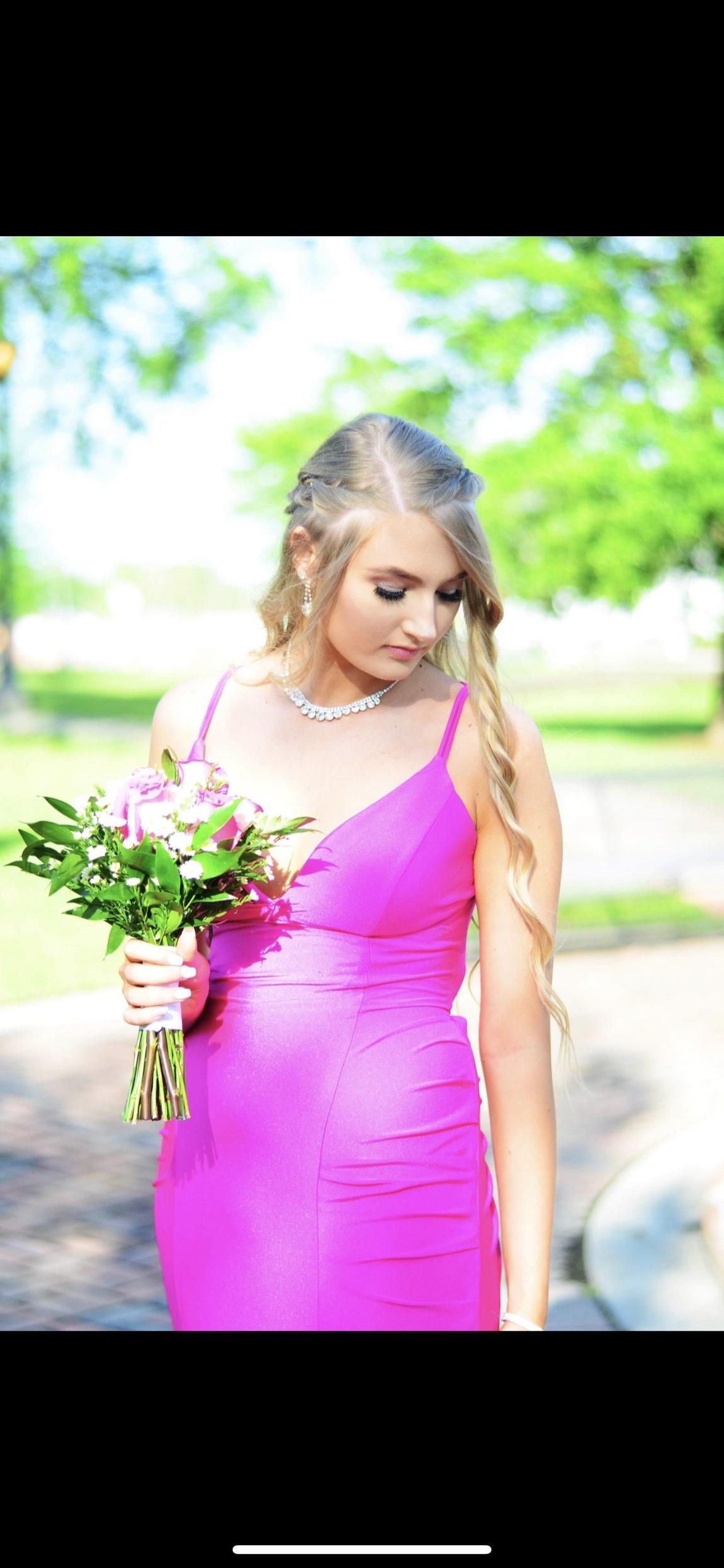 Sherri Hill Size 6 Prom Hot Pink Mermaid Dress on Queenly