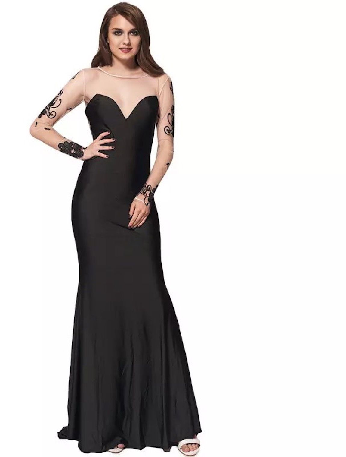 Size 8 Black Mermaid Dress on Queenly