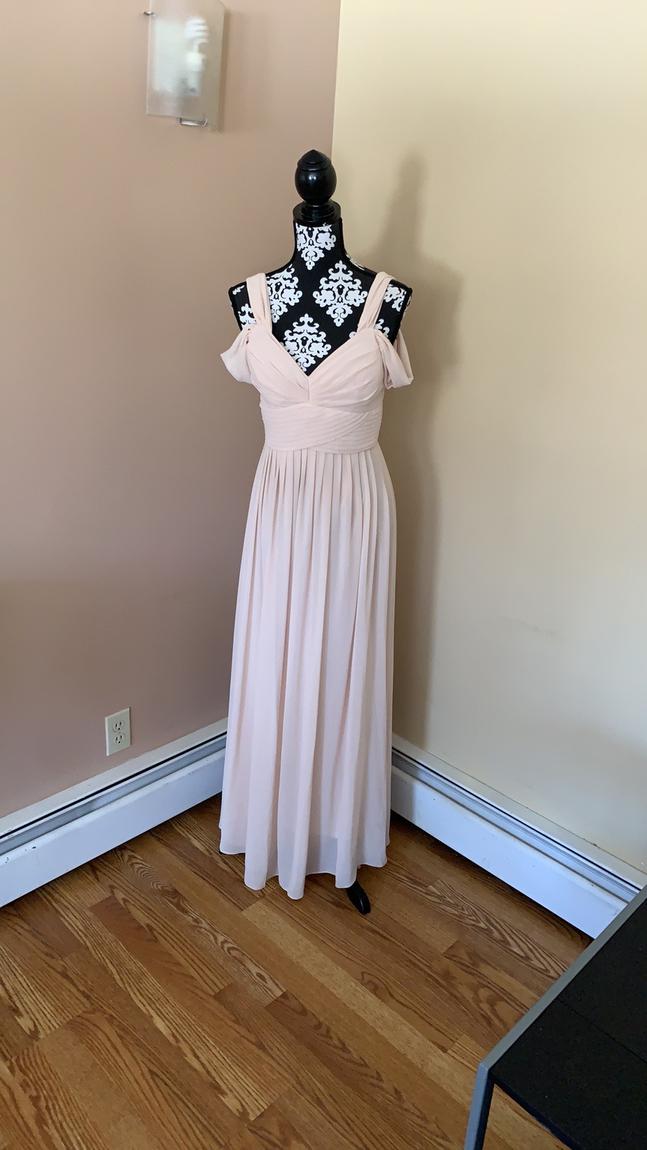 Size 12 Nude Ball Gown on Queenly