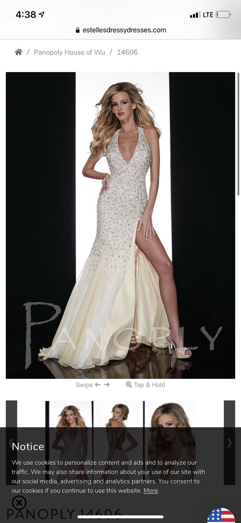 Style 14606 Panoply Size 2 Halter White Floor Length Maxi on Queenly