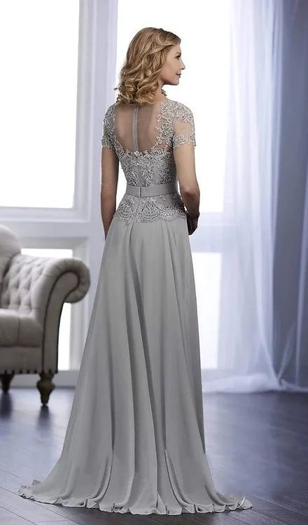 Style 17849 Christina Wu Plus Size 24 Lace Silver A-line Dress on Queenly