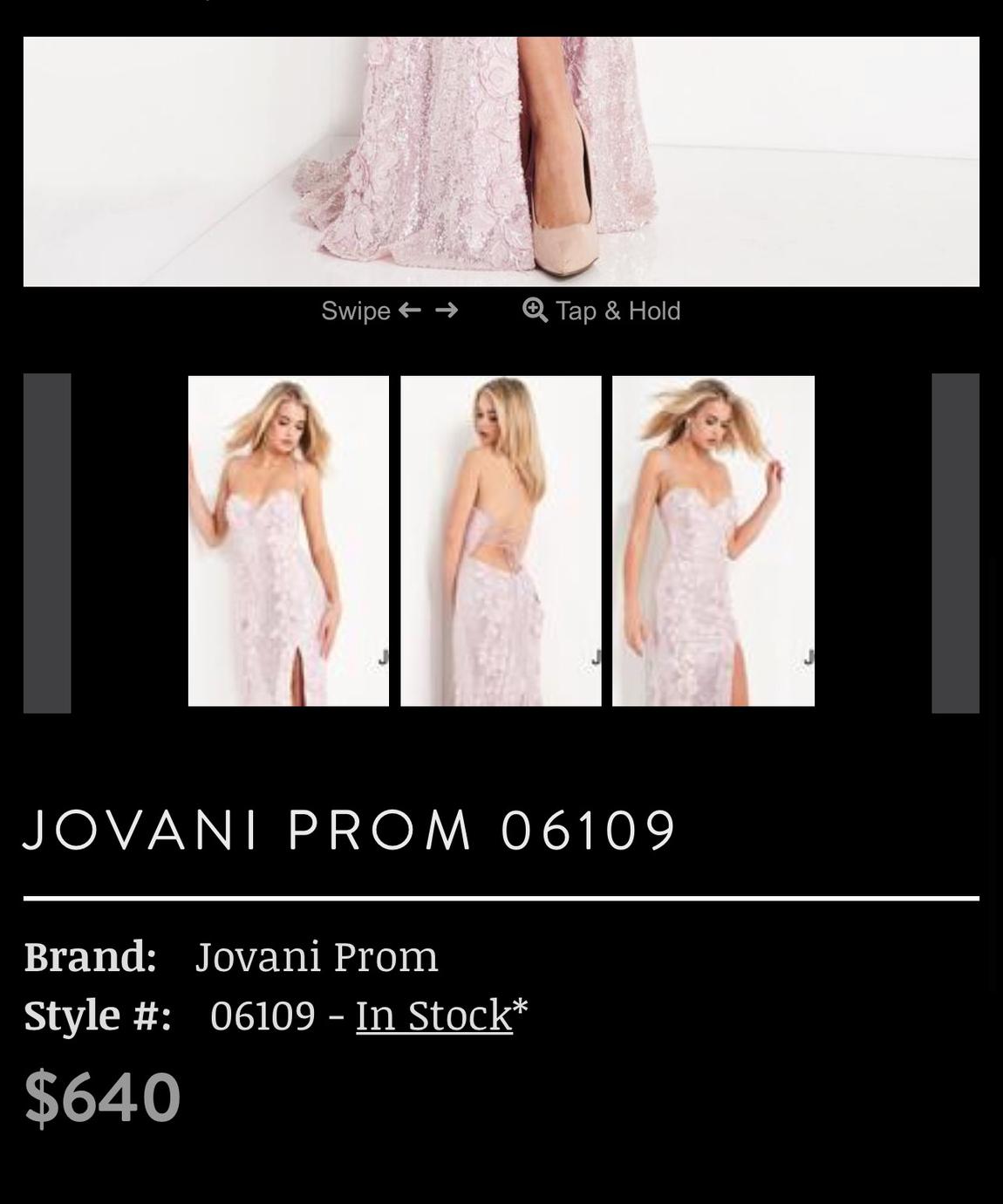 Jovani Size 4 Purple Side Slit Dress on Queenly