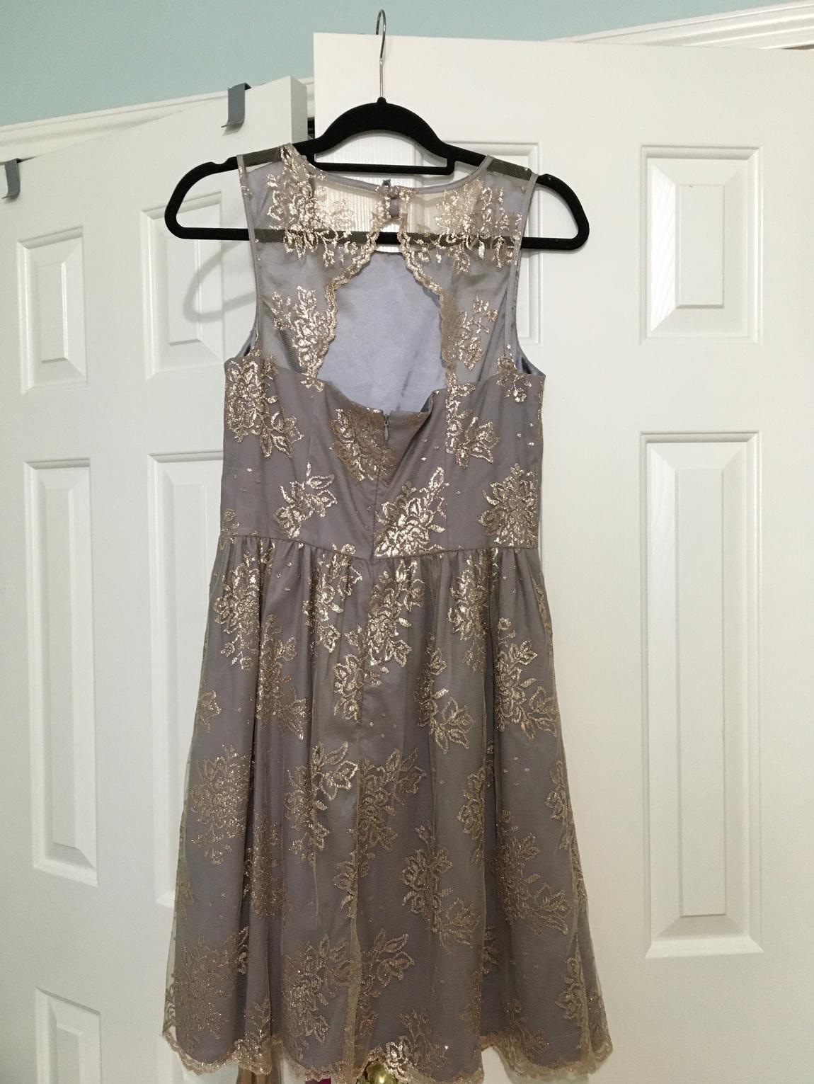 Calvin Klein Size 6 Gold A-line Dress on Queenly