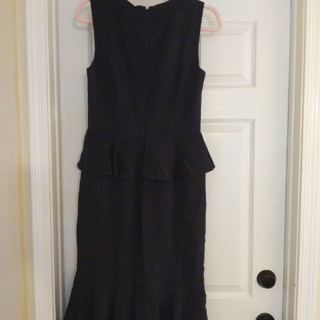 Michael Kors Collection Size 6 Satin Black Cocktail Dress on Queenly