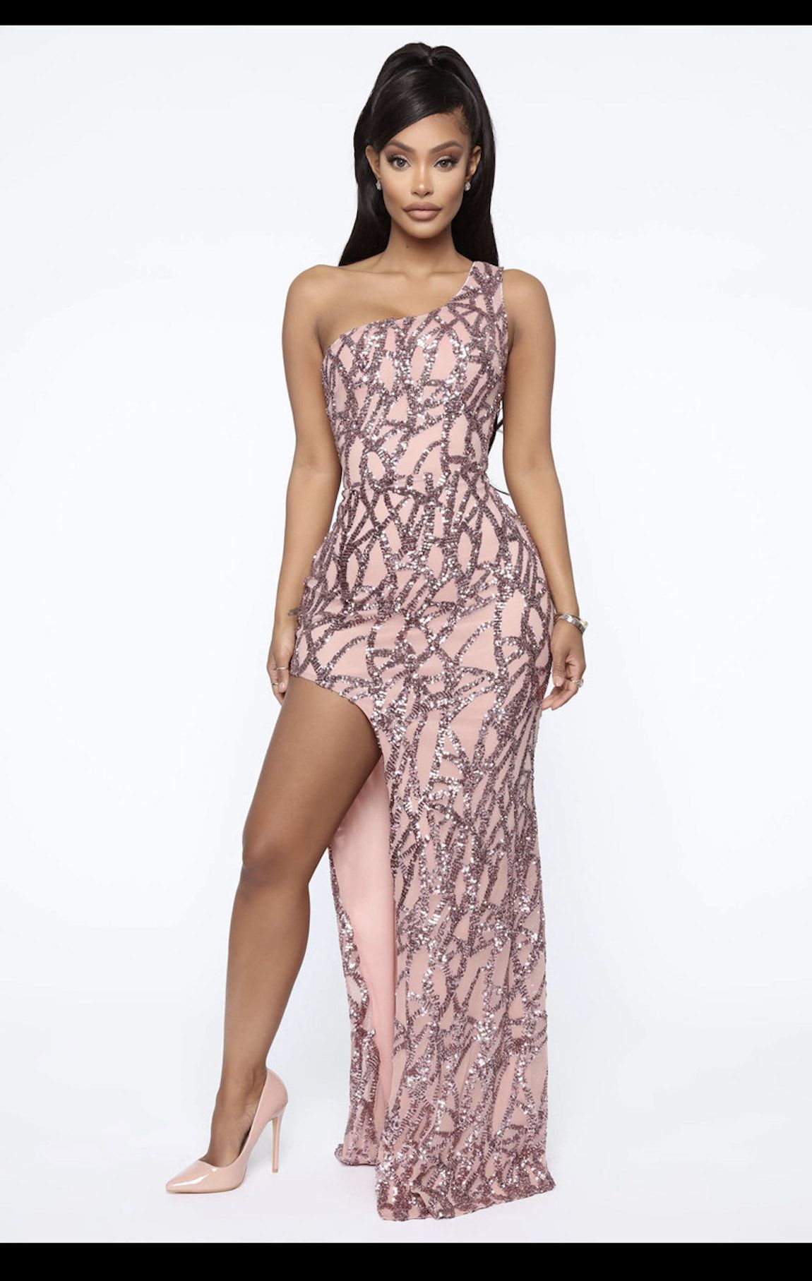 Size 2 Prom One Shoulder Light Pink Cocktail Dress on Queenly