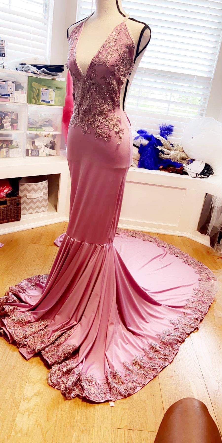Size 8 Purple Mermaid Dress on Queenly