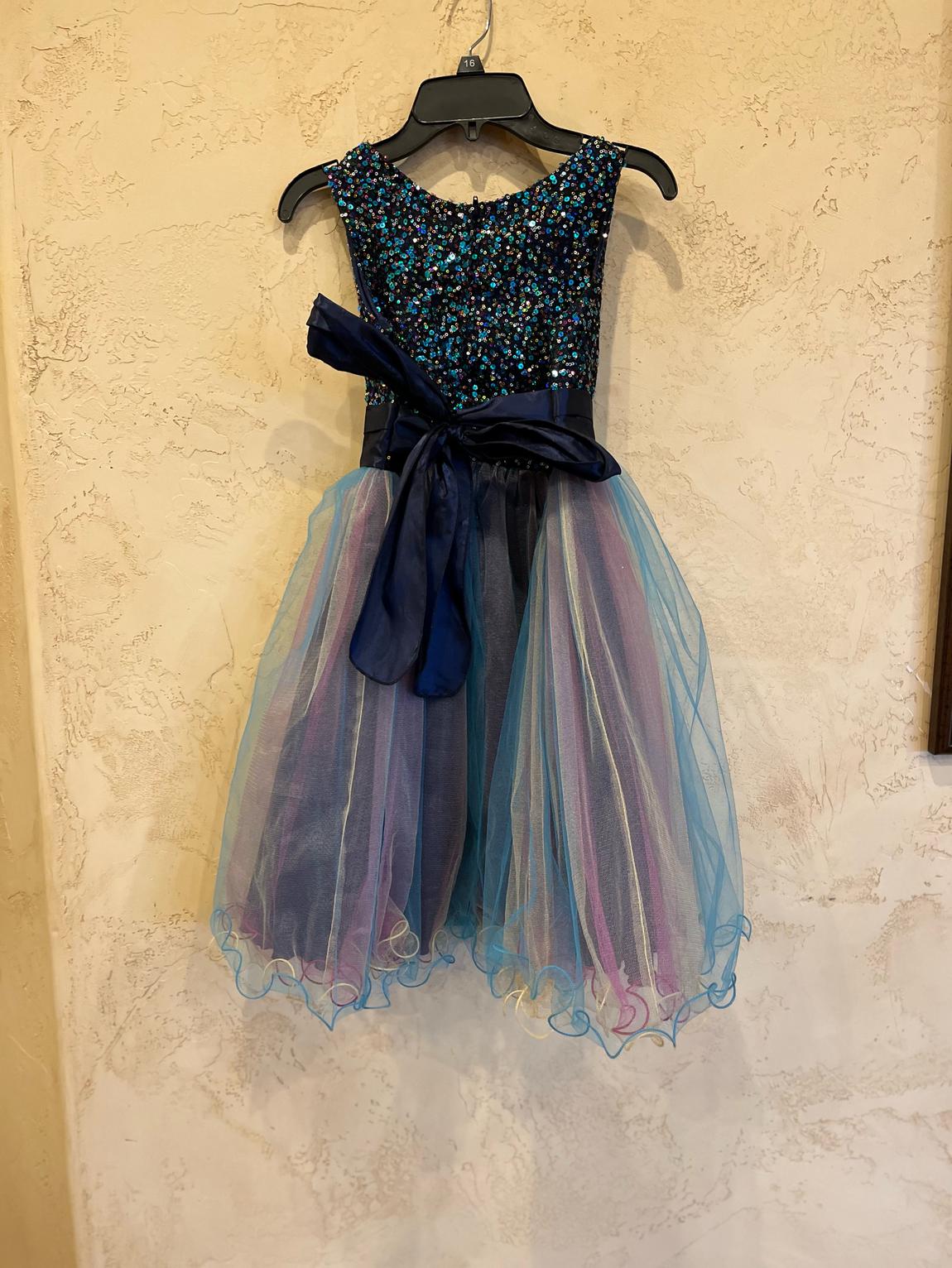 Girls Size 10 Multicolor Ball Gown on Queenly