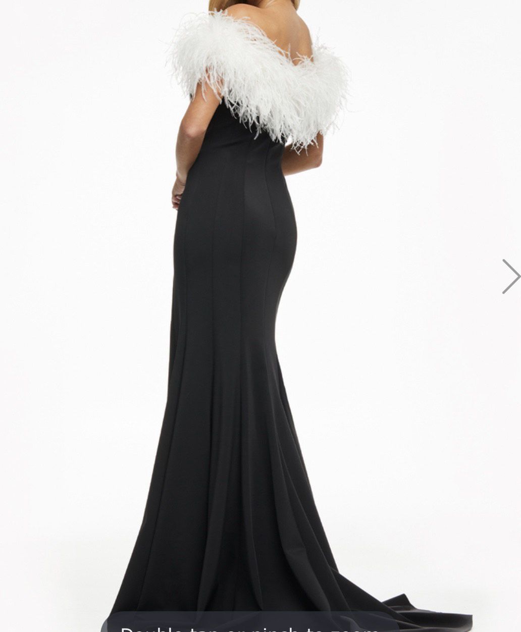 Ashley Lauren Size 0 Prom Off The Shoulder Black Side Slit Dress on Queenly
