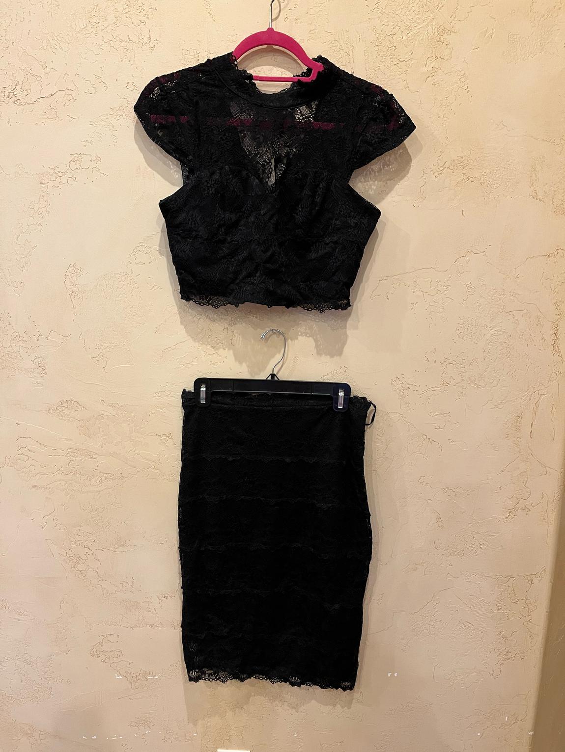 Nikibiki Size 10 Homecoming Lace Black Cocktail Dress on Queenly
