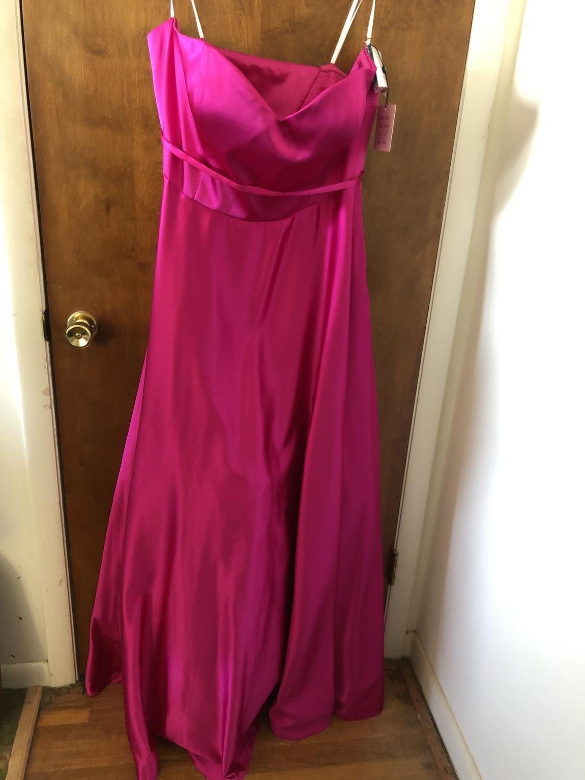 Alyce Plus Size 18 Strapless Pink Ball Gown on Queenly