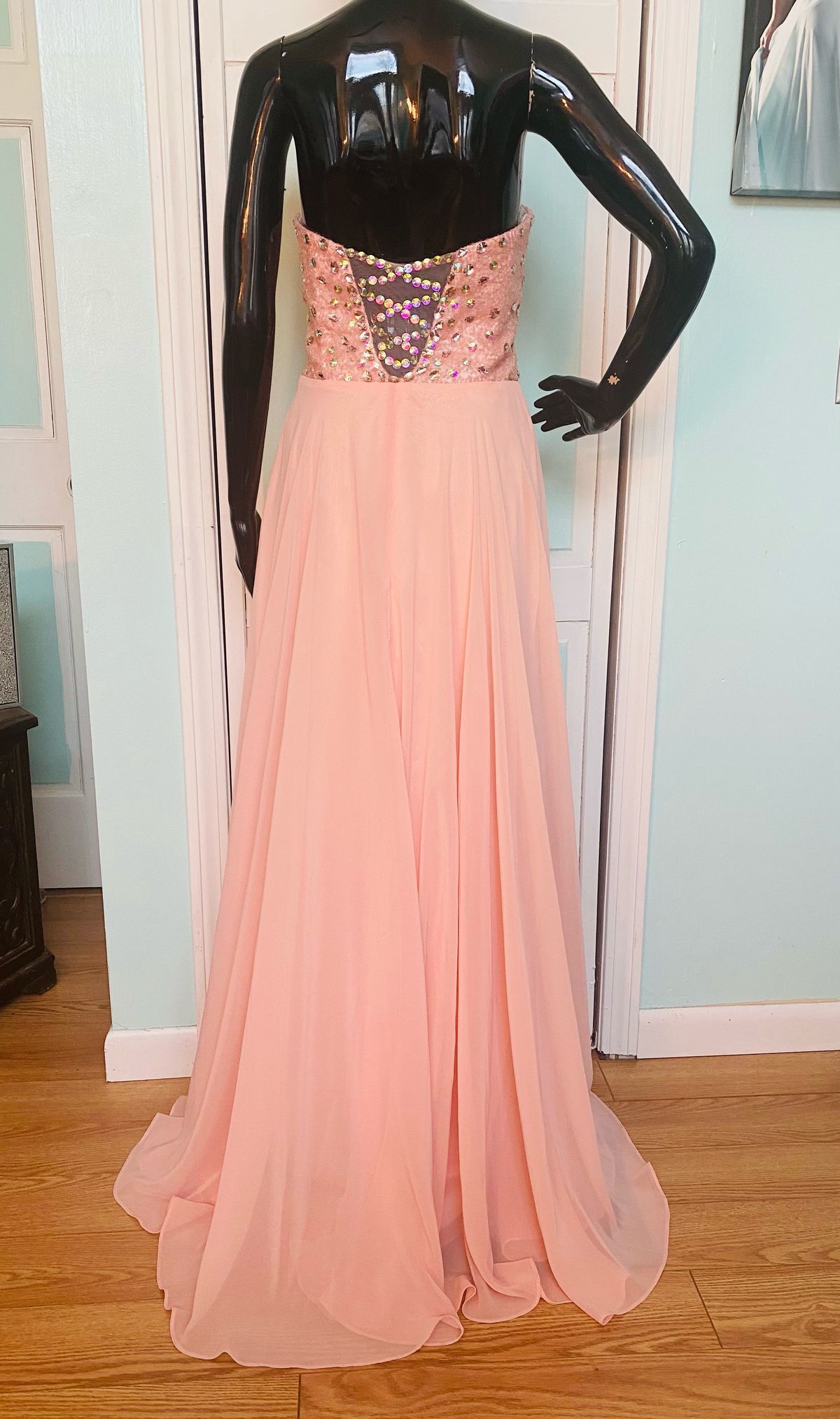 XCite Size 12 Prom Orange A-line Dress on Queenly
