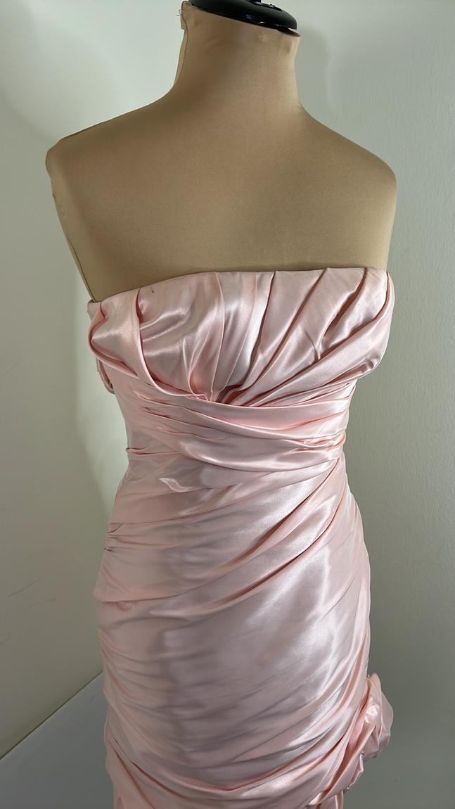 Penina Size 8 Homecoming Strapless Light Pink Cocktail Dress on Queenly