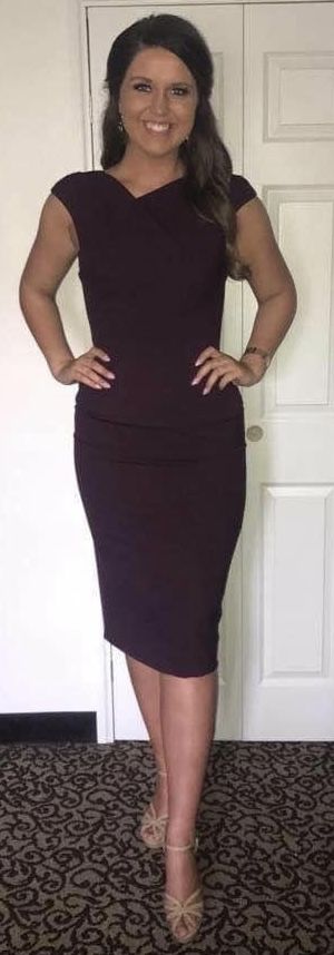 Jovani Size 8 Pageant Interview Burgundy Red Cocktail Dress on Queenly