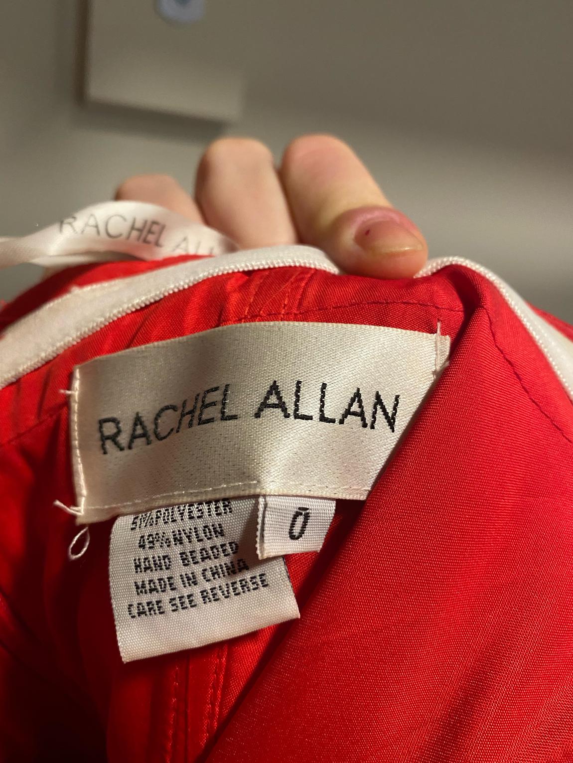 Rachel Allan Size 0 Red Mermaid Dress on Queenly